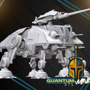 Star Wars Clone Wars Republic AT-TE Tank STL - 1:48 Scale Legion 3d Miniature