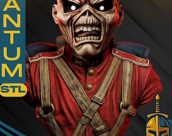 Undead Metal Mascot Portrait Bust STL | Pre-Supported & Unsupported Sculpture | Digital Download