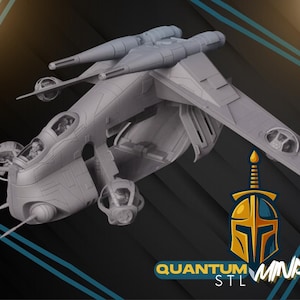Star Wars Clone Wars Republic LAAT Dropship STL - 1:48 Scale Legion 3d Miniature