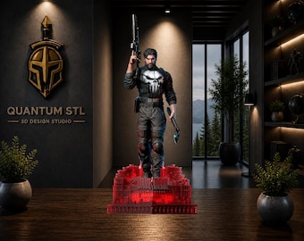 Agent of Retribution Sculpture STL | Pre-Supported & Unsupported Statue | Digital Download