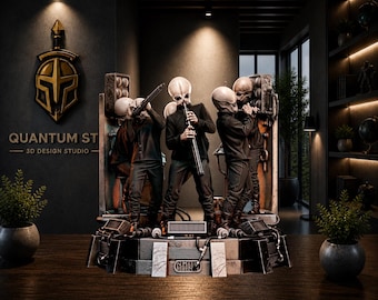 Outer Rim Cantina Band Diorama STL | Pre-Supported & Unsupported Statue | Digital Download