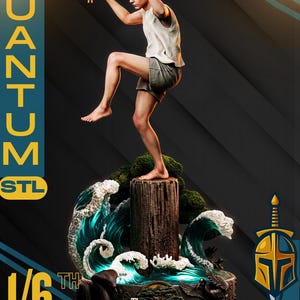 ダニエル・ラルーソ彫刻STL | 支柱付き・支柱なし彫像 | デジタルダウンロード