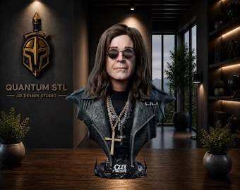 Dark Rock Icon Portrait Büste STL | Vorgefertigte & nicht unterstützte Skulptur | Digitaler Download