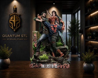 Protector and Survivor vs Infected Diorama STL | Unsupported & Pre-Separated Model | Digital Download