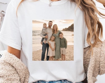 Personalized Family Photo Shirt, Custom Family Picture Tee