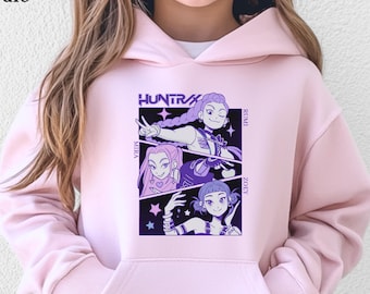 Kpop Demon Hunters Sweatshirt, Youth, Toddler, Adult Huntrix Hoodie, Rumi Zoey Mira Sweatshirt