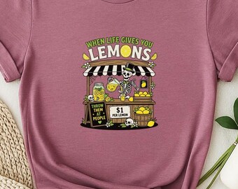 Funny Lemonade Shirt, Goth Summer Shirt, Spooky Lemonade Tee