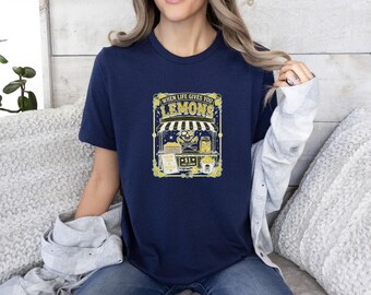 Funny Lemonade Shirt, Goth Summer Tee, Spooky Lemon Shirt