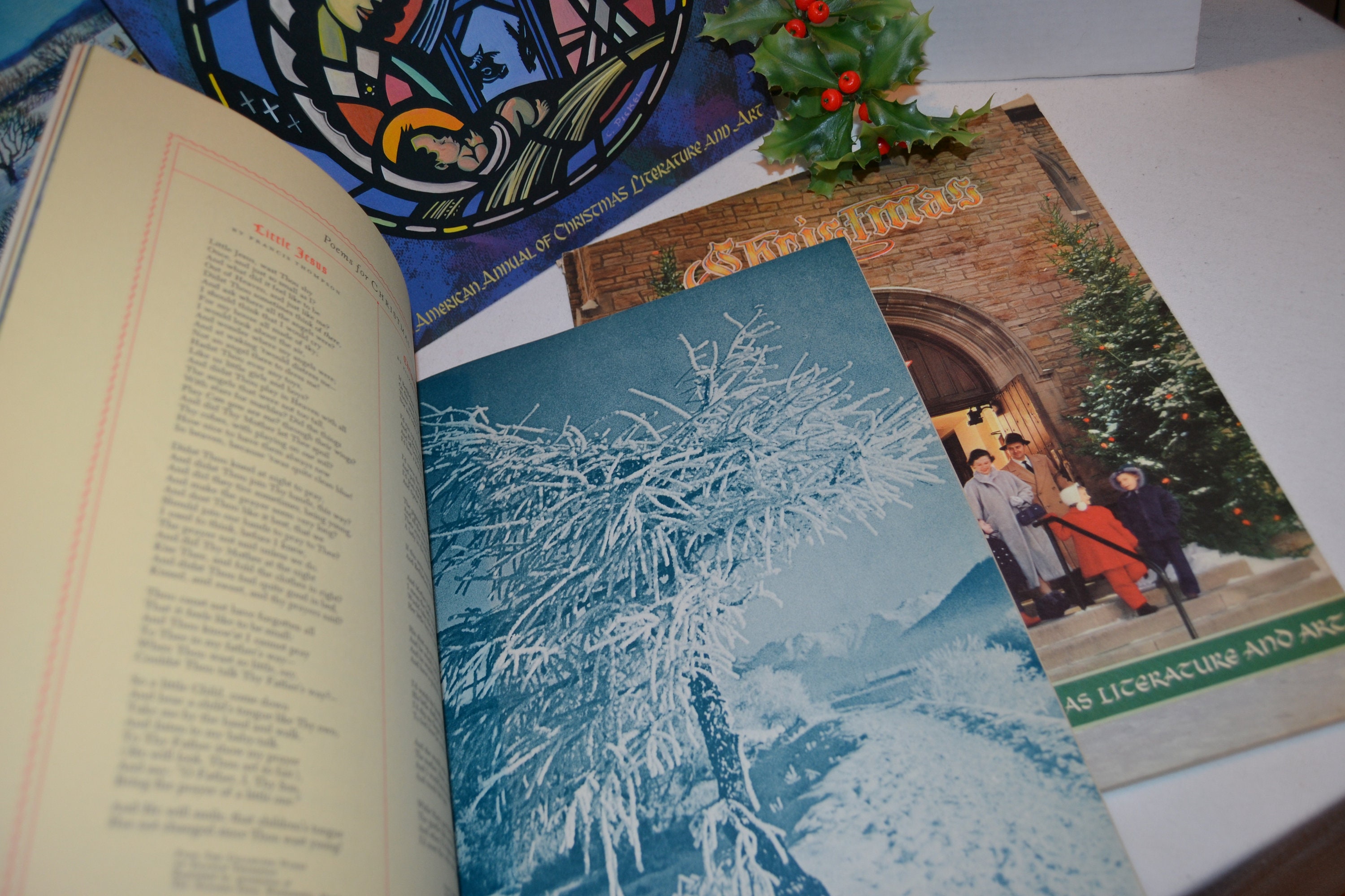 1940 to 1950's Christmas Annual Literature and Art Magazines Lot
