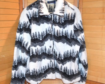 Vintage Jacket Fleece Hiking Walking Camping All Year