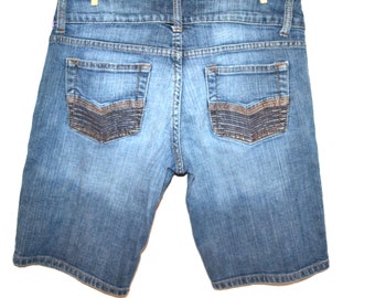 Vintage Denim Short Skater Pockets Female
