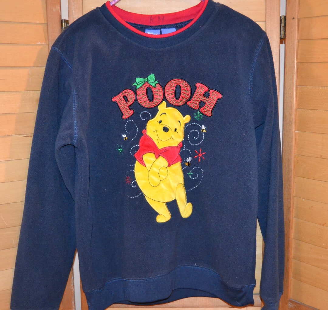 Winnie the Pooh Fuzzy Holiday Shirt - Etsy