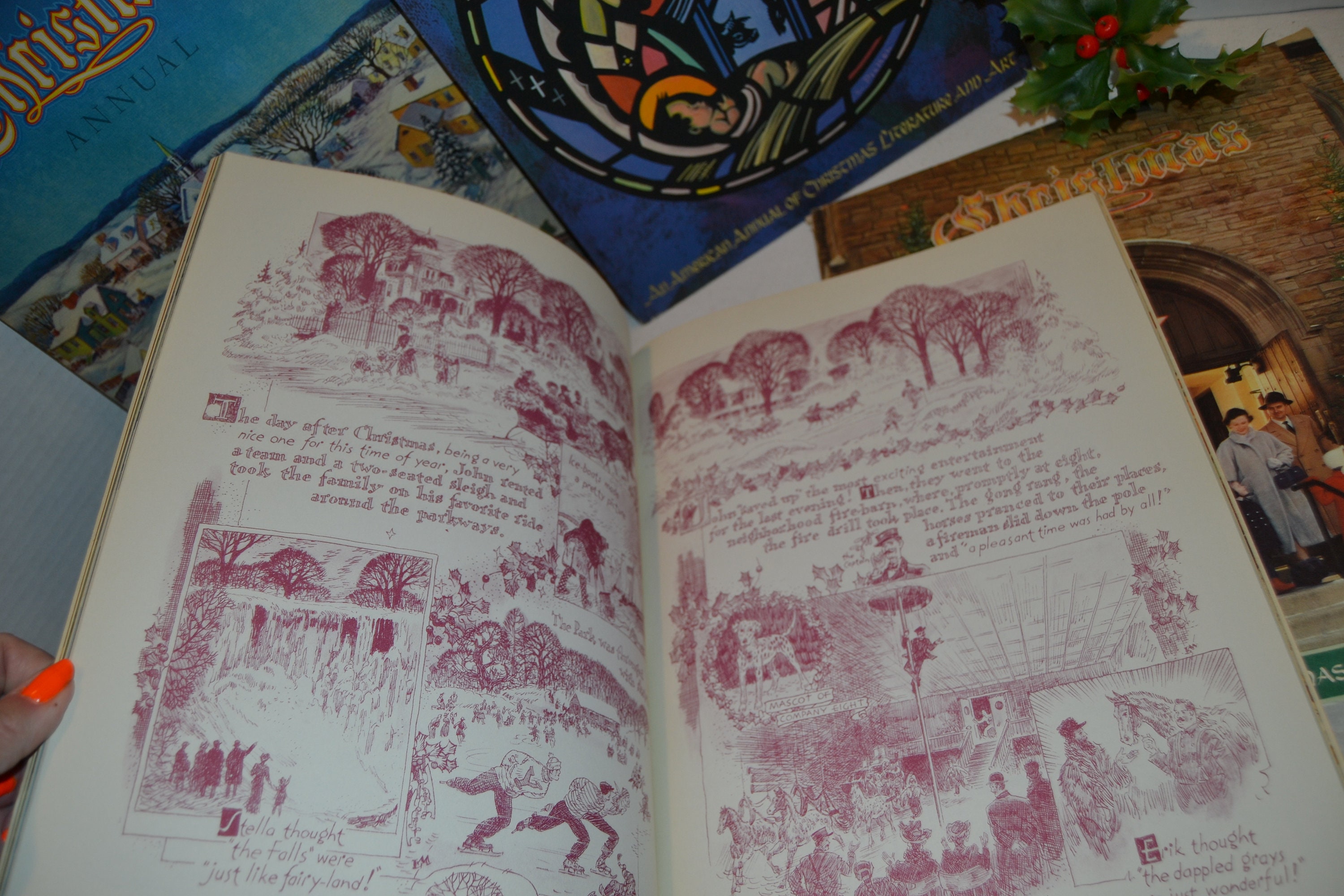 1940 to 1950's Christmas Annual Literature and Art Magazines Lot