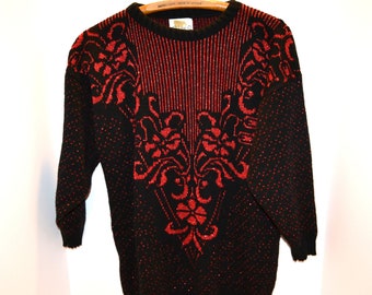 Vintage Sweater New Wave French Nouveau Saints 80's