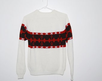 Vintage Sweater Tribal New Wave