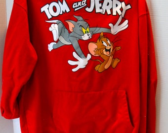 Oversized Tom Jerry License Sweatshirt, 58% OFF