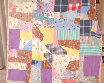 1940 Vintage Quilt Boho Eclectic Shabby Cottage Core Rustic Any Age