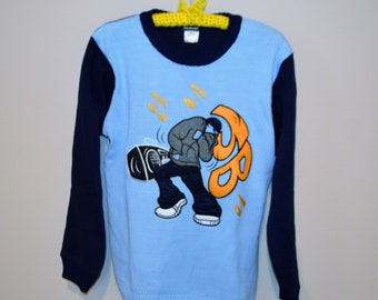 Boom Box with Rad Dancer Sweater 90&#39;s