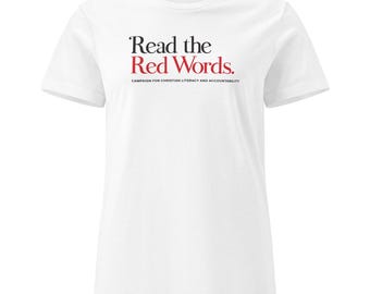 Read the Red Words Classic tee, Women’s softstyle