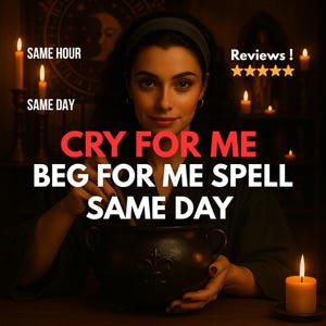 Cry For Me Obsession Spell  Make Him Regret, Return, Love Only You, and Beg to Come Back Ignite Regret Make Him Love You