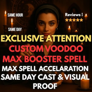 EXCLUSIVE CUSTOM VOODOO booster | premium spell booster | spell booster cast | increase spell power | spell boost| Customized Swift Solution