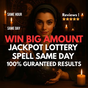 Win Big Lottery Spell Jackpot, Lucky Numbers Ritual, Fast Money, Attract Abundance, Prosperity Wealth, Gambling Luck, Money Manifestation