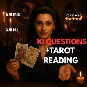 10 Question Tarot Reading | Same Hour Delivery | Love, Career & Life Guidance | Quick, Accurate Insights