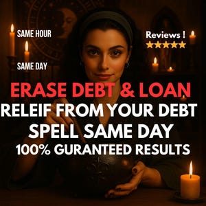 Erase Debt Spell: Attract Wealth & Financial Stability