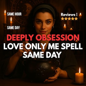 Deeply Obsessive Love Spell Soulmate Attraction, Obsession Jar, Ritual Kits, and Spiritual Energy Casting