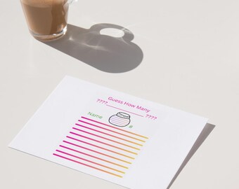 Guess How Many?  Party Game - Classroom -  Any Gathering  - Fun for all !