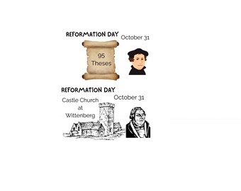 Reformation Day Activity Cards