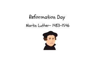 Reformation Day Educational Worksheets