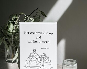 Mother's Day Scripture Wall or Frame Art Honoring Mother