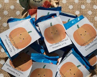 Pumpkin Scripture Cards