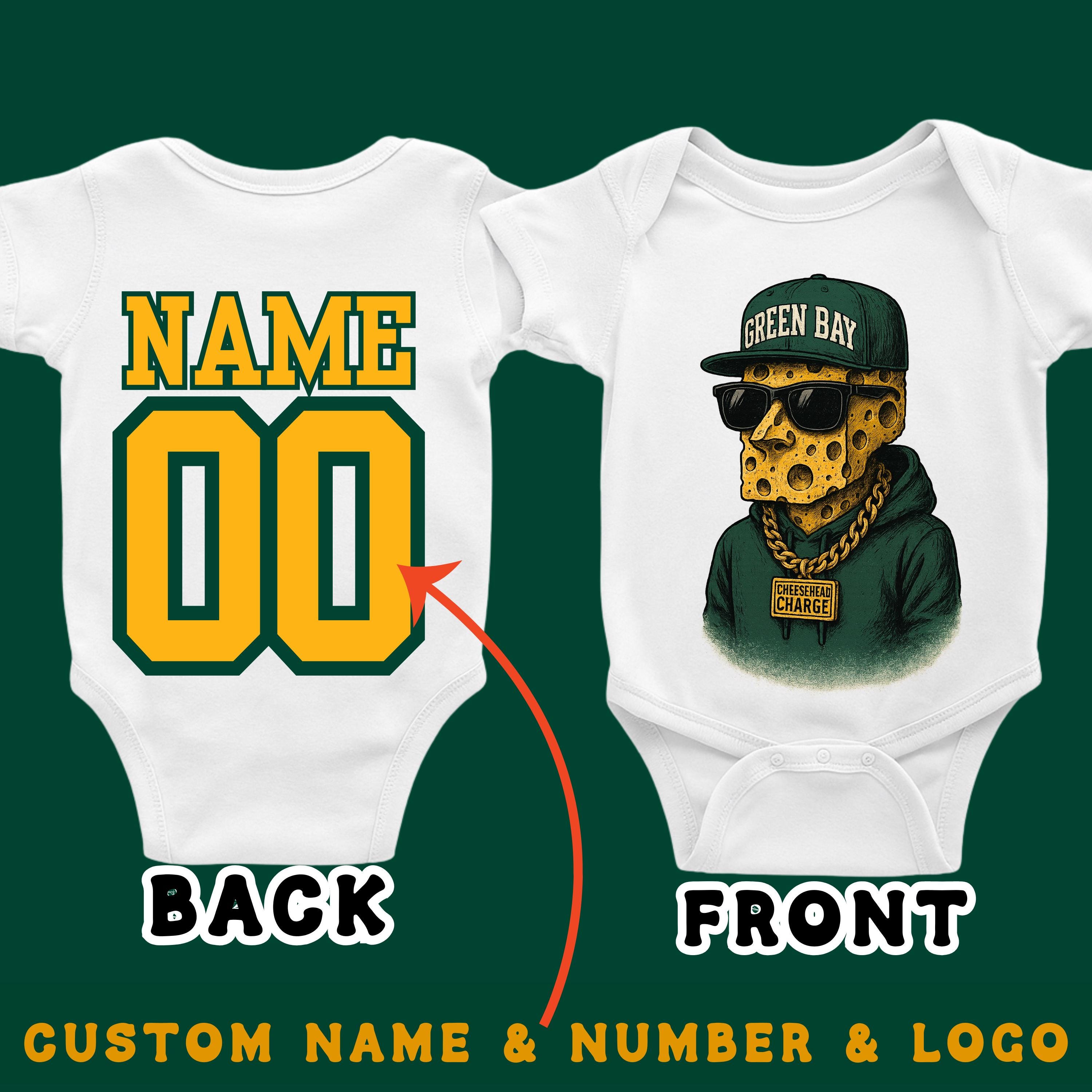 Discover Green Bay Football Onesie, Toddler And Youth Shirts, Football Team Baby Onesie, Kids Game Day T-Shirt