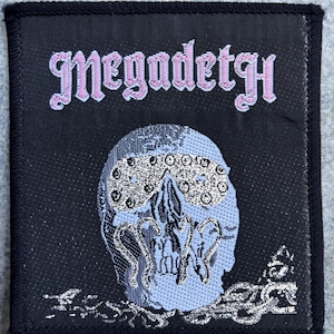 Vintage Megadeth "The World Needs a Hero" Woven Patch – Authentic 2001 Original – New Old Stock