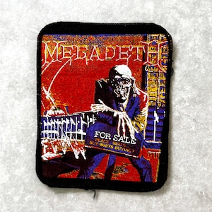 Vintage Megadeth Peace Sells But Who's Buying-märke - Original 80-90-talstryckt symärke - Sällsynt OOP heavy metal-samlarobjekt