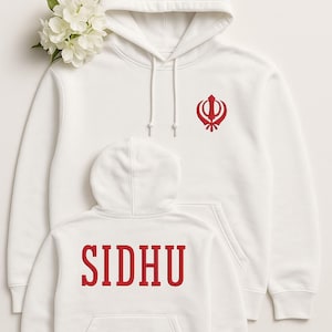 Sidhu Embroidery Hoodie – Punjabi Streetwear,Indian