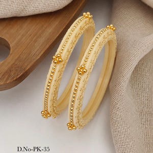 Ivory Bride Bangles, Traditional Chura Set, Indian Wedding Jewelry, Punjabi Bridal Gift