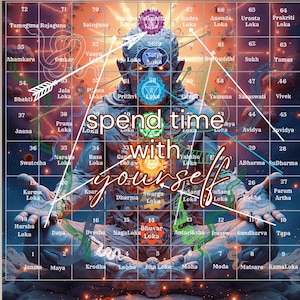 Printable Leela Chakra Board Game PDF | Spiritual Self-Discovery Game | Mindfulness Tool | Digital Download | Chakras Alignment Gift