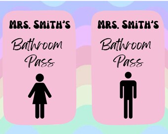 Cute Classroom Passes (EDITABLE)