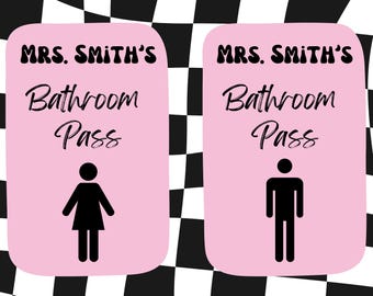 Aesthetic Classroom Passes Editable
