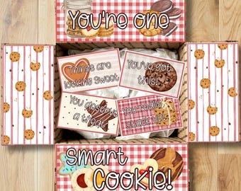Smart Cookie Care Package Printables • Encouragement Box Decor • Printable Box Flap Kit • Instant Download CPK-OCC