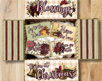 Faith Christmas Care Package Kit • Christmas Blessings Gift Box Decor (Digital Download) CPK-CHR cpk-scr