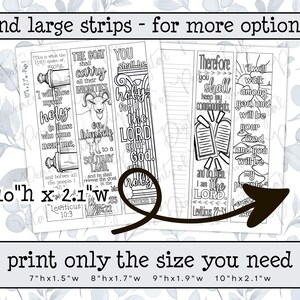 Leviticus Bible Journaling Margin Strips • Scripture Coloring Strips • Book of Leviticus Printable Bible Art Pages • Instant Download image 6