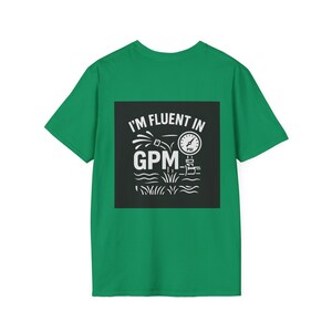 Irrigation Sprinkler System Unisex Softstyle T-Shirt, Garden Watering Tee, Gardening Gift Shirt, Lawn Care Top, Plant Lover Apparel