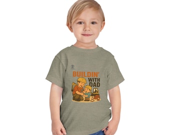 Construction Crew Toddler T-Shirt, Backhoe Kids Tee