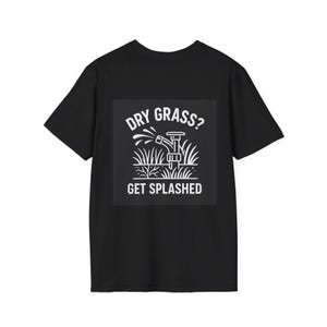 Garden Irrigation Unisex Softstyle Tee, Sprinkler System Gardening Tshirt, Plant Watering Shirt, Lawn Care Apparel, Gardener Gift