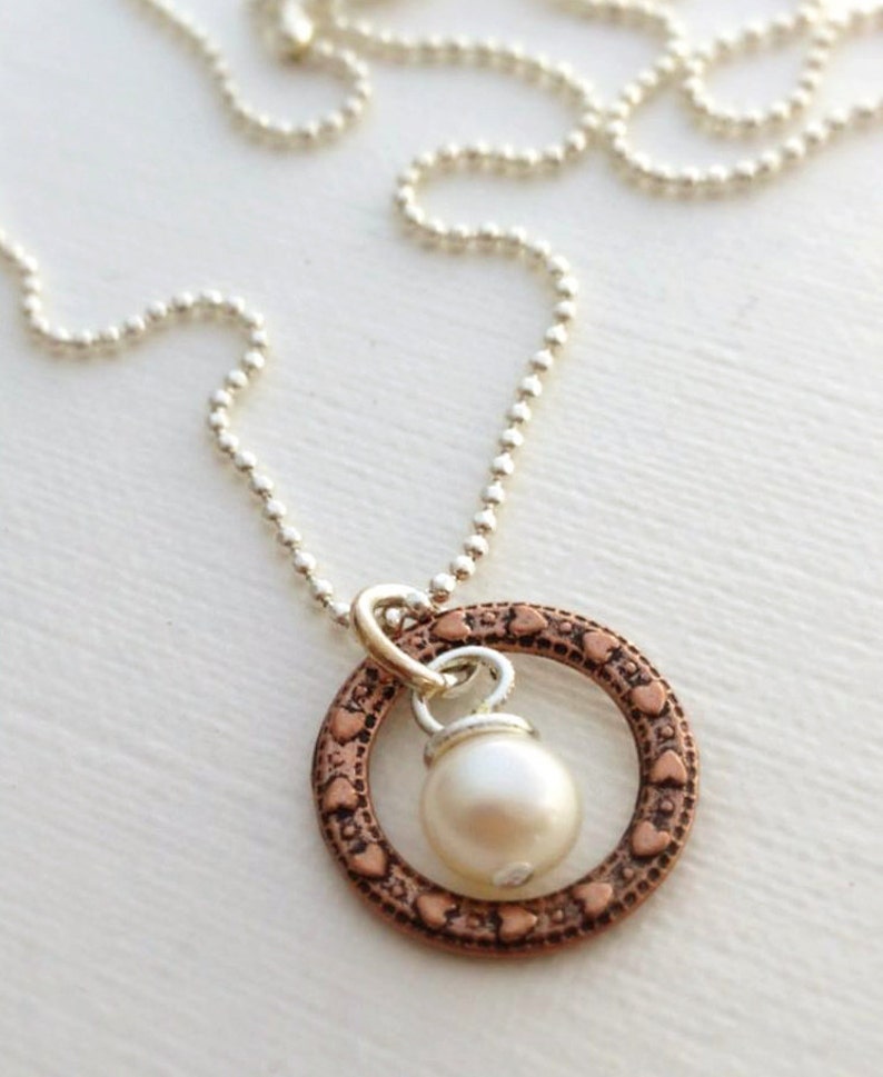 Purity Necklace Freshwater Pearl guard Your Heart Etsy