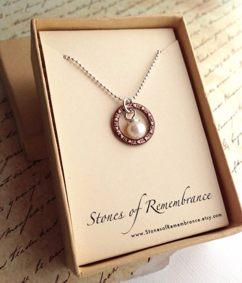 Purity Necklace Freshwater Pearl guard Your Heart Etsy